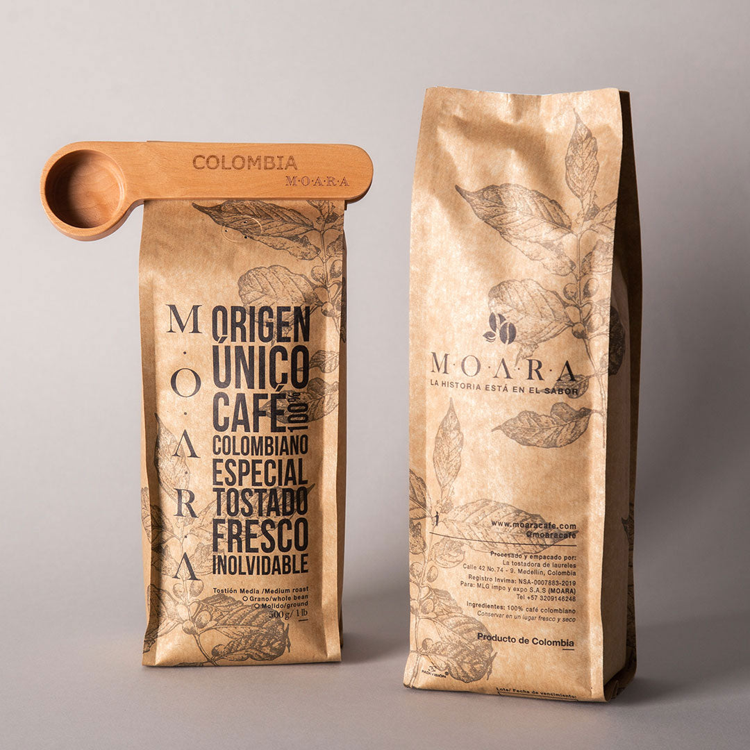Café Artesanal + Cuchara madera.